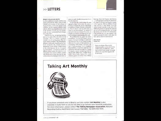 image of Art Monthly 288 | Africa Remix (letter)