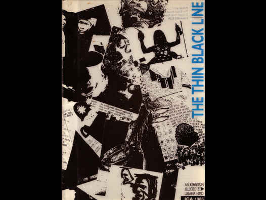 image of The Thin Black Line ICA catalogue 1985