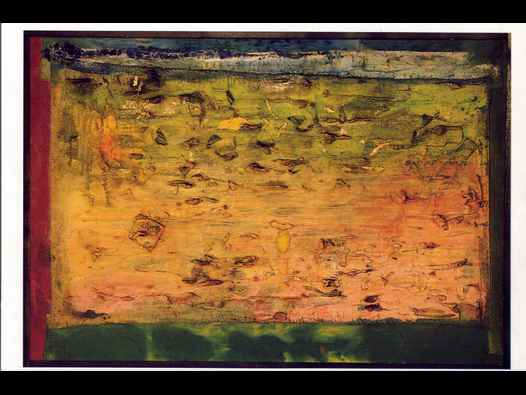 image of Frank Bowling | Comes a Horseman postcard